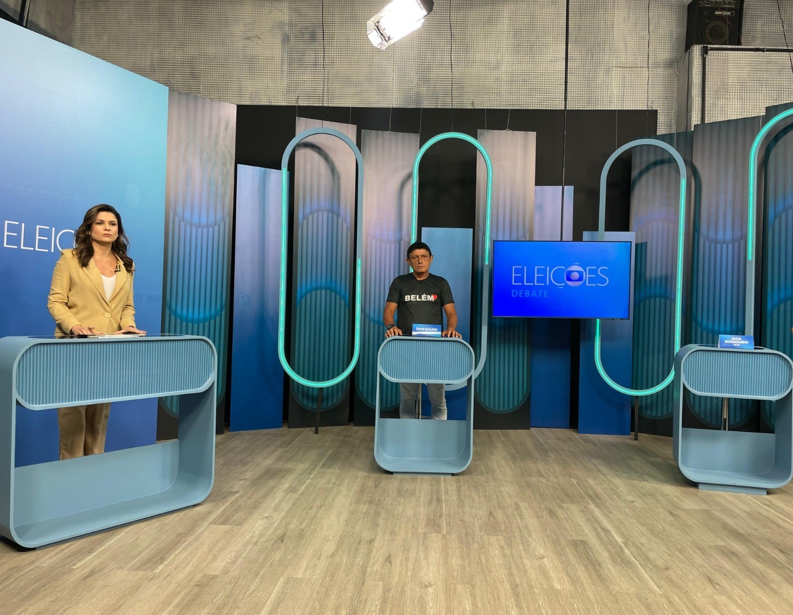 Delegado Éder Mauro é entrevistado após Igor Normando não comparecer a debate do 2º turno da TV Liberal