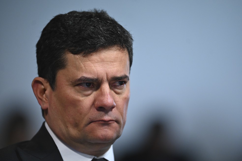 Senador Srgio Moro no Congresso em 19/03/2024 — Foto: TON MOLINA/FOTOARENA/FOTOARENA/ESTADO CONTEDO