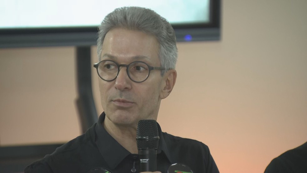Romeu Zema se reúne com empresários do grupo varejista em SP. — Foto: Reprodução/TV Globo