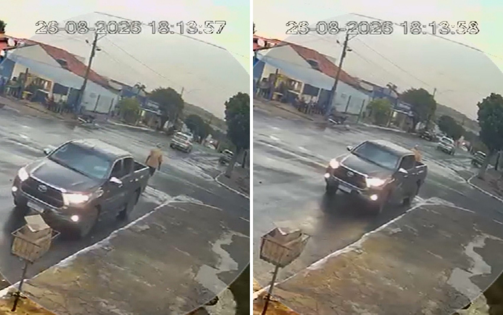 Ex-vereador morre ao ser atropelado por caminhonete; vídeo