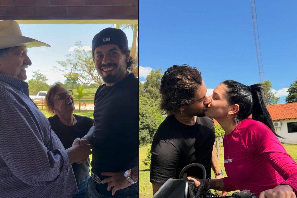 Ana Castela leva Zé Felipe para conhecer os avós em fazenda de MS