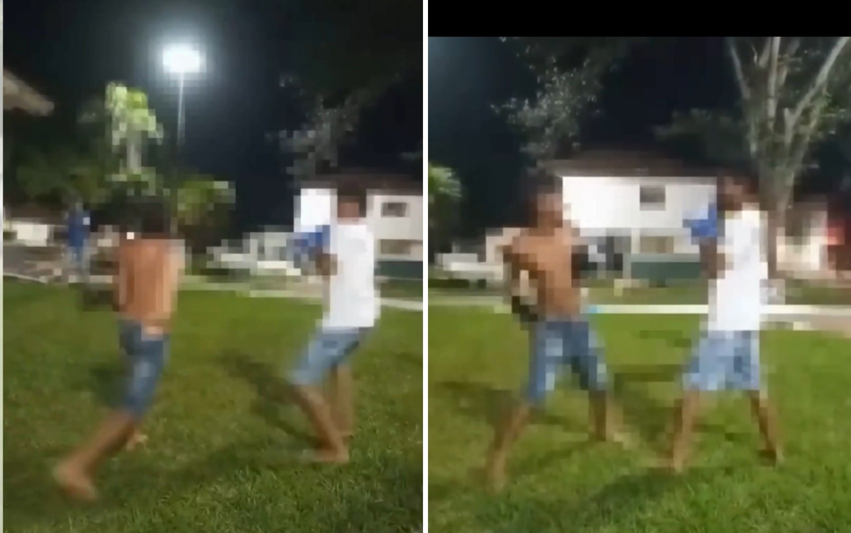 Vídeo mostra crianças e adolescentes trocando socos e chutes durante luta clandestina em Goiás