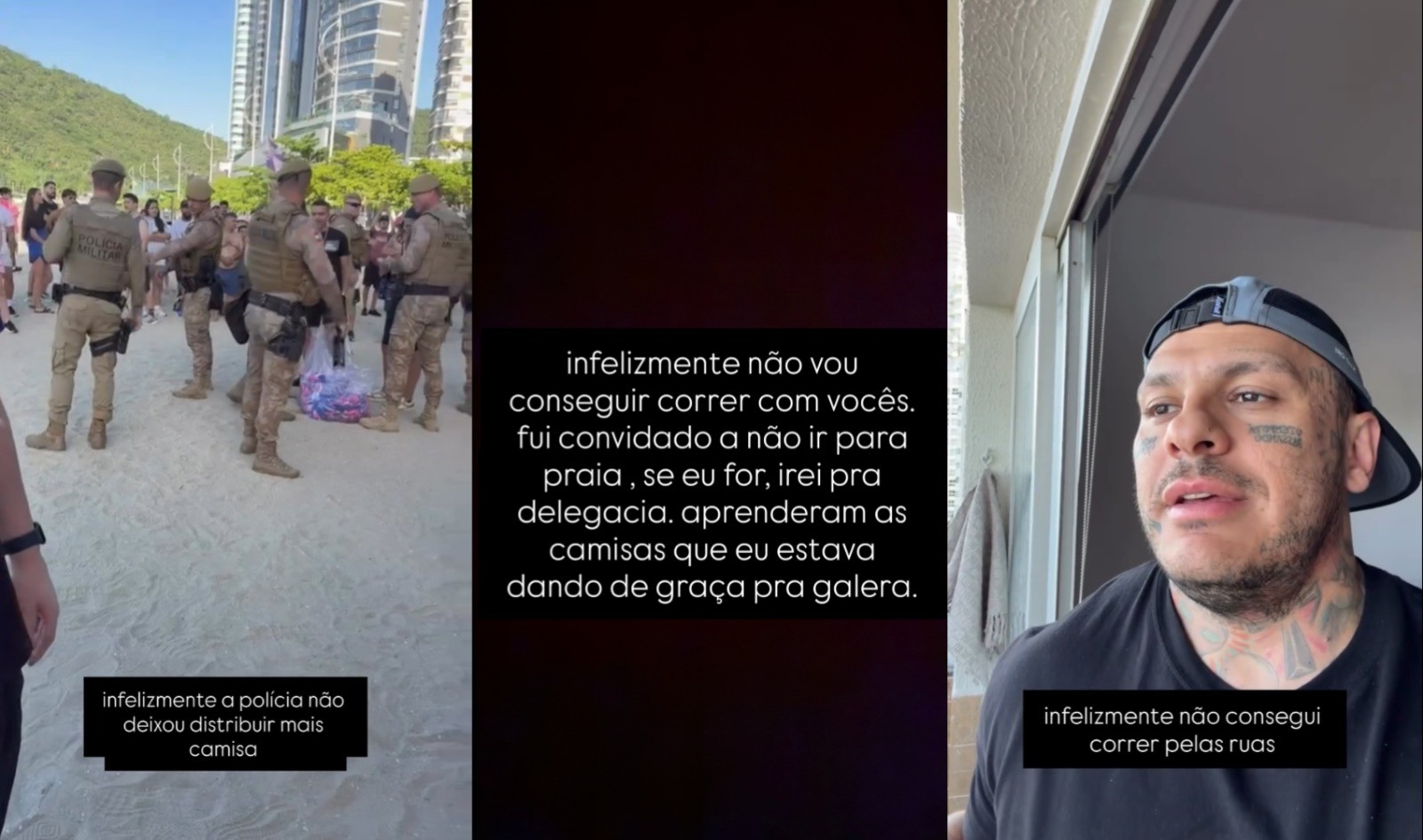 Fogos em apartamento e corrida sem autorização: Toguro se envolve em polêmicas em Balneário Camboriú