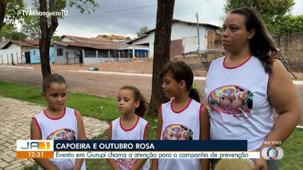 Roda de capoeira chama atenção para a prevenção do câncer de mama
