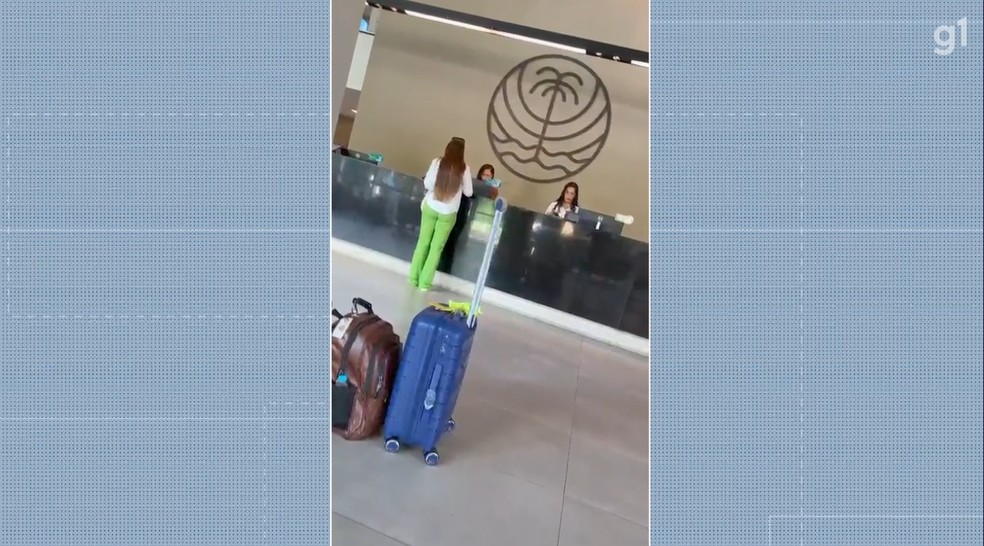 Turista do DF denuncia que filho de 6 anos foi agredido por monitora em resort em Alagoas — Foto: TV Globo/reprodução