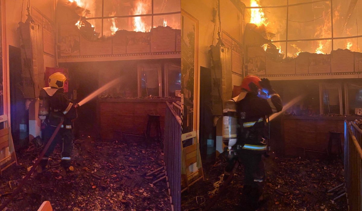Confira como ficou tradicional bar incendiado em Manaus