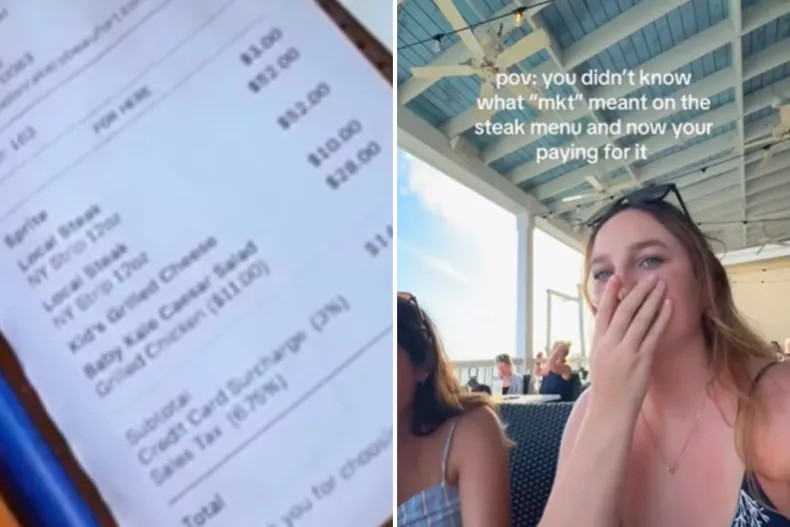 Jovens se surpreendem com conta em restaurante