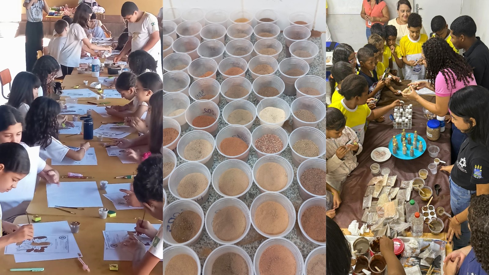 Projeto transforma terra em tinta natural para despertar consciência ambiental em crianças no PI
