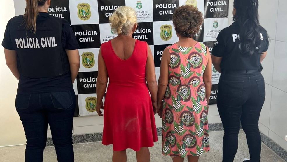 Duas irmãs foram presas por suspeita de mandar matar irmã mais nova e o cunhado em disputa por herança — Foto: Polícia Civil do Ceará