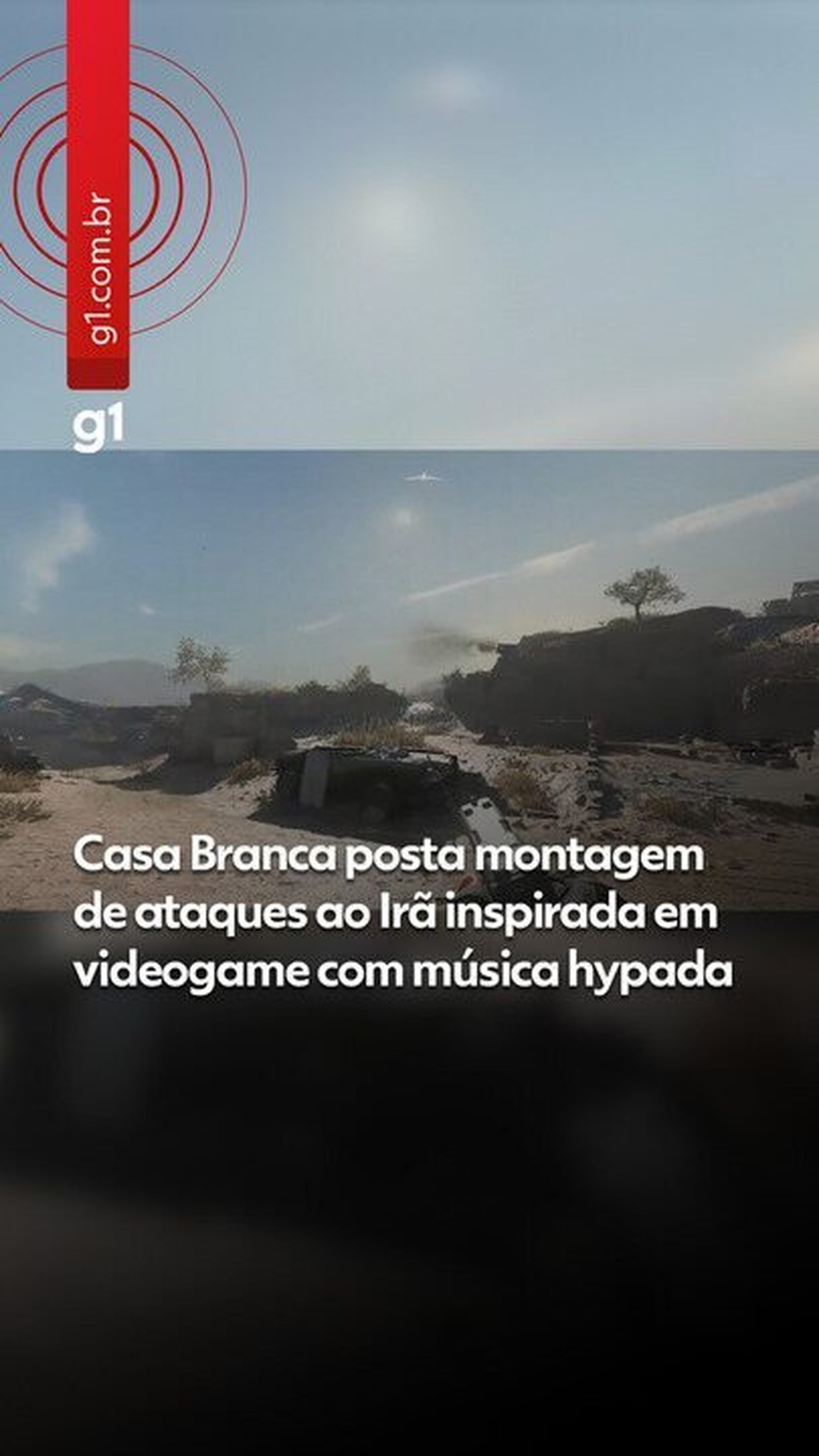 Casa Branca posta montagem de ataques ao Irã inspirada em videogame e com 'pontuação por mortes'; veja VÍDEO