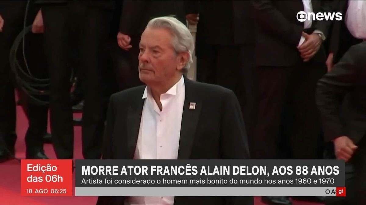 Alain Delon: presidente francês e famosos lamentam morte de ator