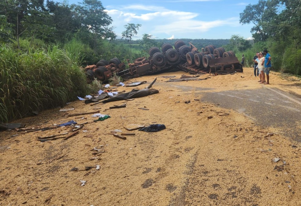 Acidente foi registrado na TO-455 — Foto: Divulgação/CBM