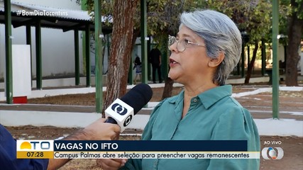 IFTO abre seleção para vagas remanescentes de cursos superiores em Palmas