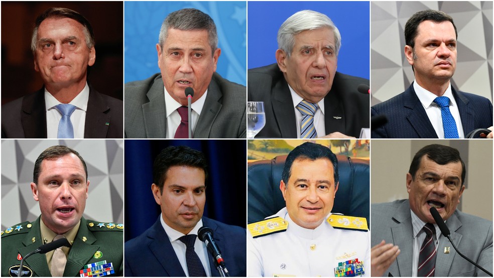 Jair Bolsonaro e aliados sendo julgados no STF