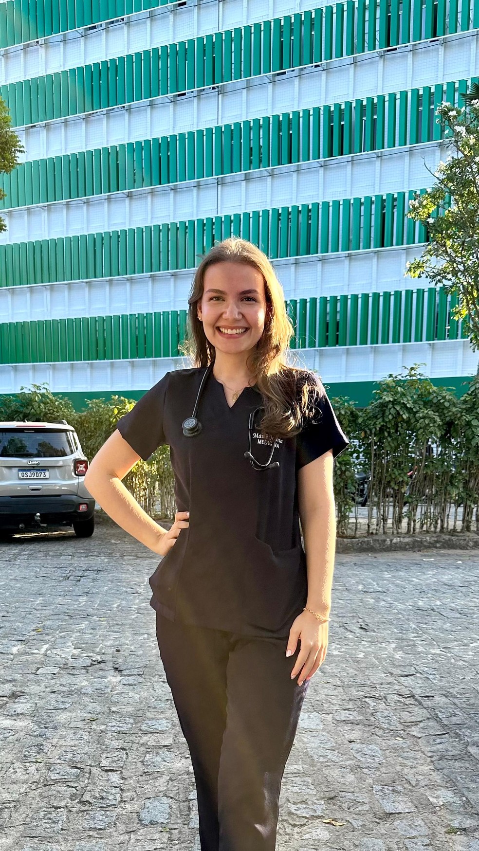 Maitê Maria em atividades do curso de medicina na UFPB — Foto: Maitê Maria / Arquivo pessoal