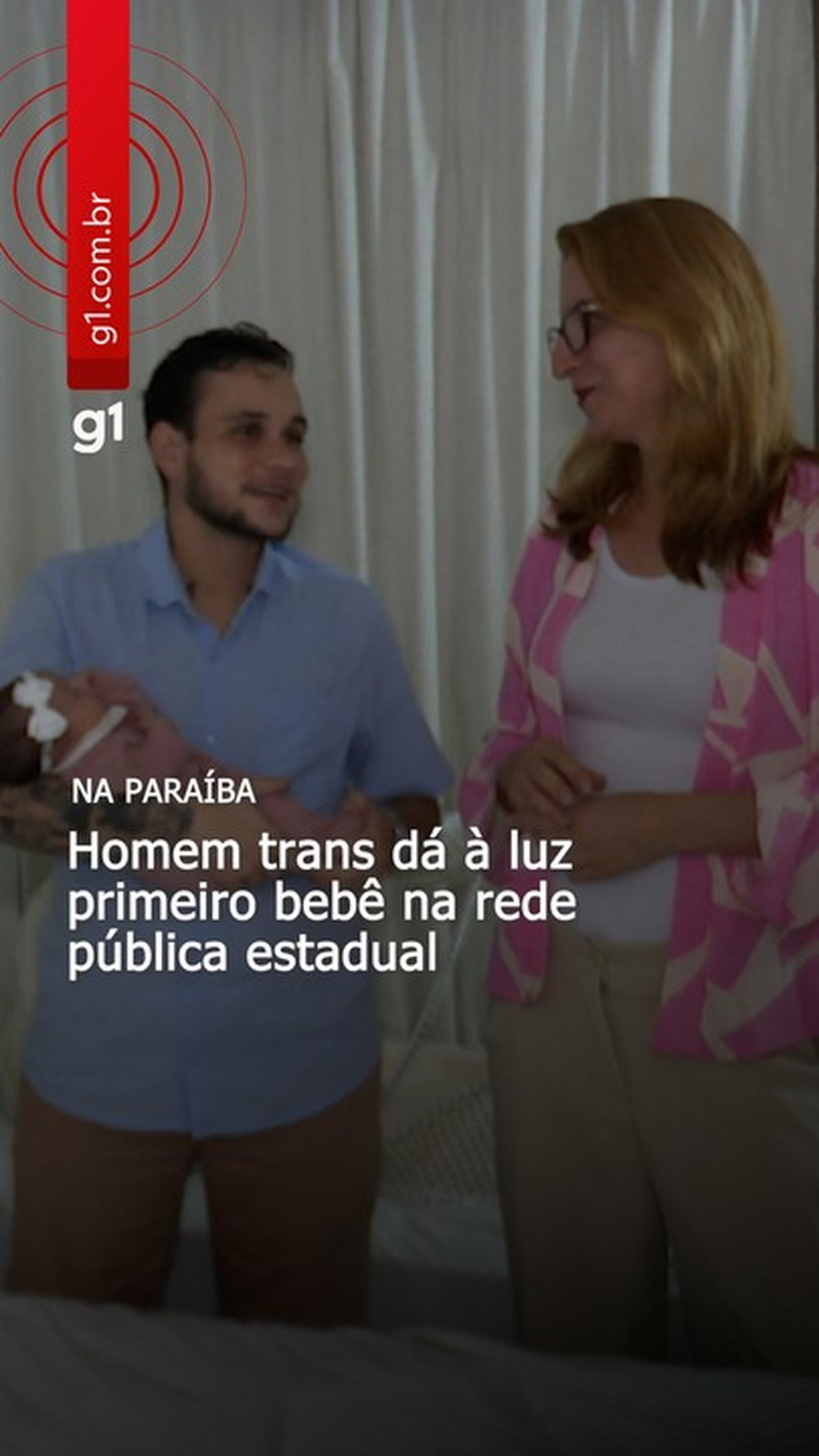 ‘Família tem a ver com amor’, diz mãe de bebê gerado por homem trans