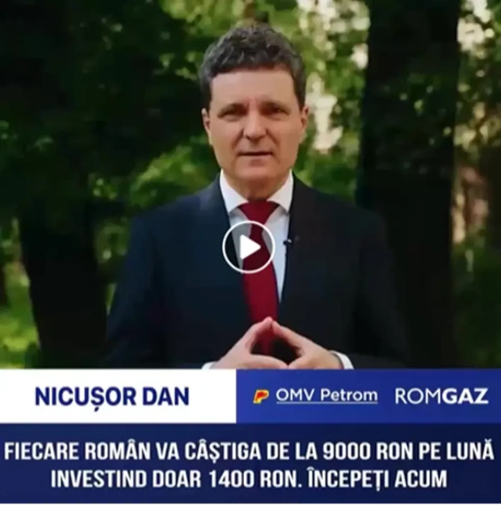 Nicușor Dan, que saiu vencedor da disputa, foi alvo dos deepfakes — Foto: Reprodução/BBC