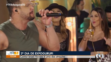 Cantor Israel Novaes é uma das atrações da ExpoGurupi
