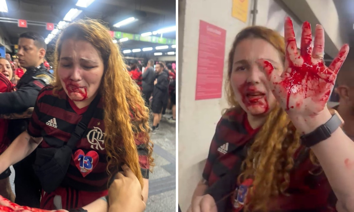 Passageira afirma que foi agredida no rosto com cassetete por funcionária do MetrôRio após jogo do Flamengo