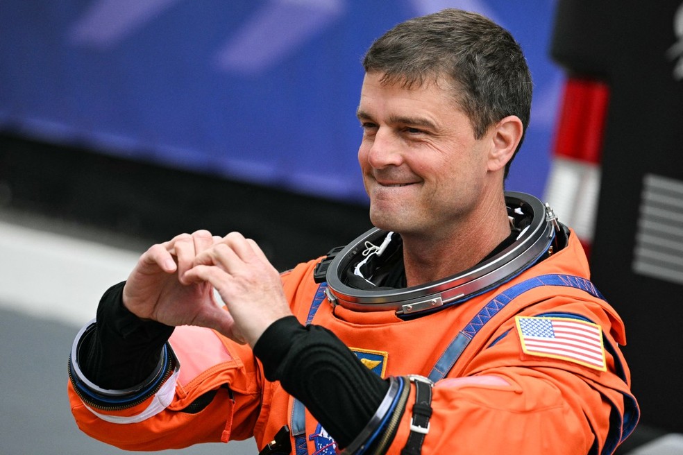 Astronauta Reid Wiseman, comandante da missão Artemis II. — Foto: JIM WATSON/AFP