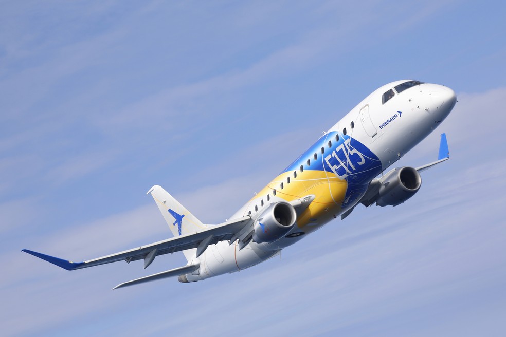 E-175 da Embraer — Foto: Divulgação