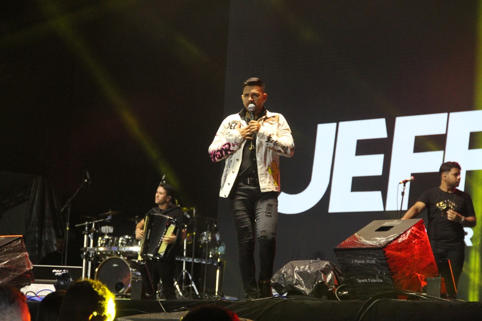 Jefferson Arretado no São João 2024 de Campina Grande — Foto: Erickson Nogueira/g1
