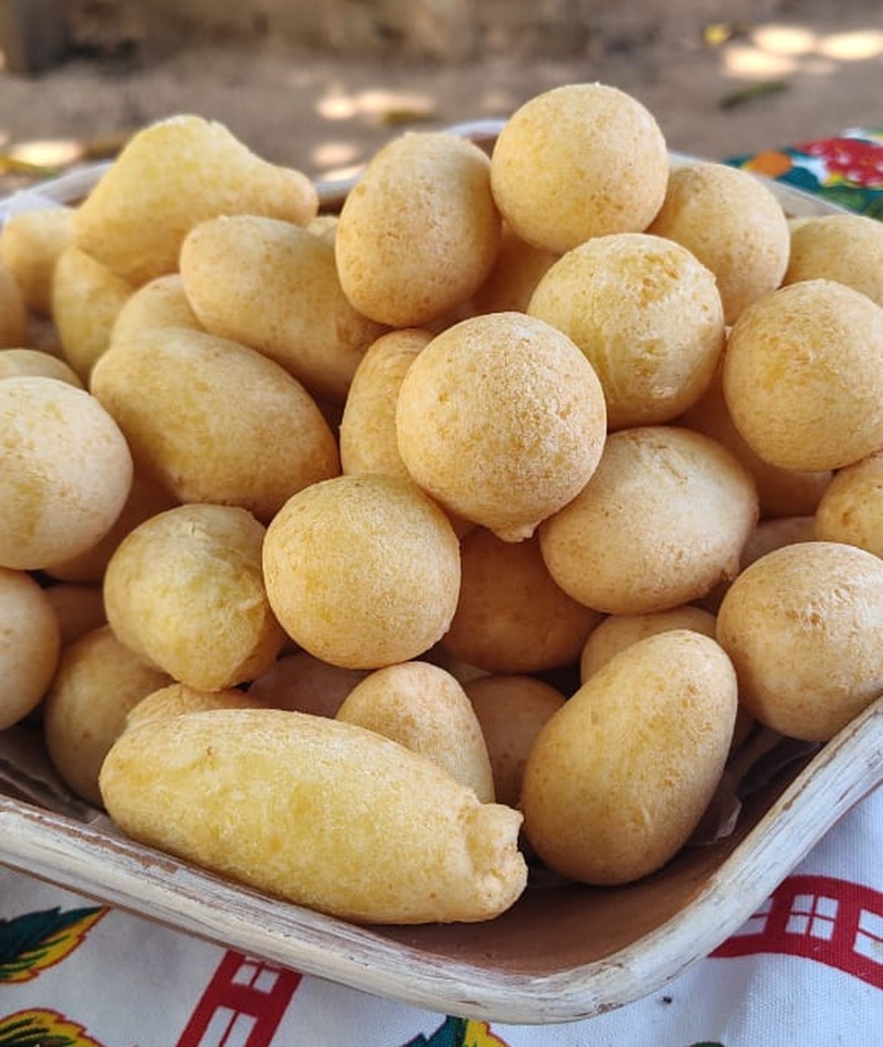 O prato do receita de família desta sexta-feira (29) é um delicioso bolo de queijo frito. — Foto: Marcelo Souza