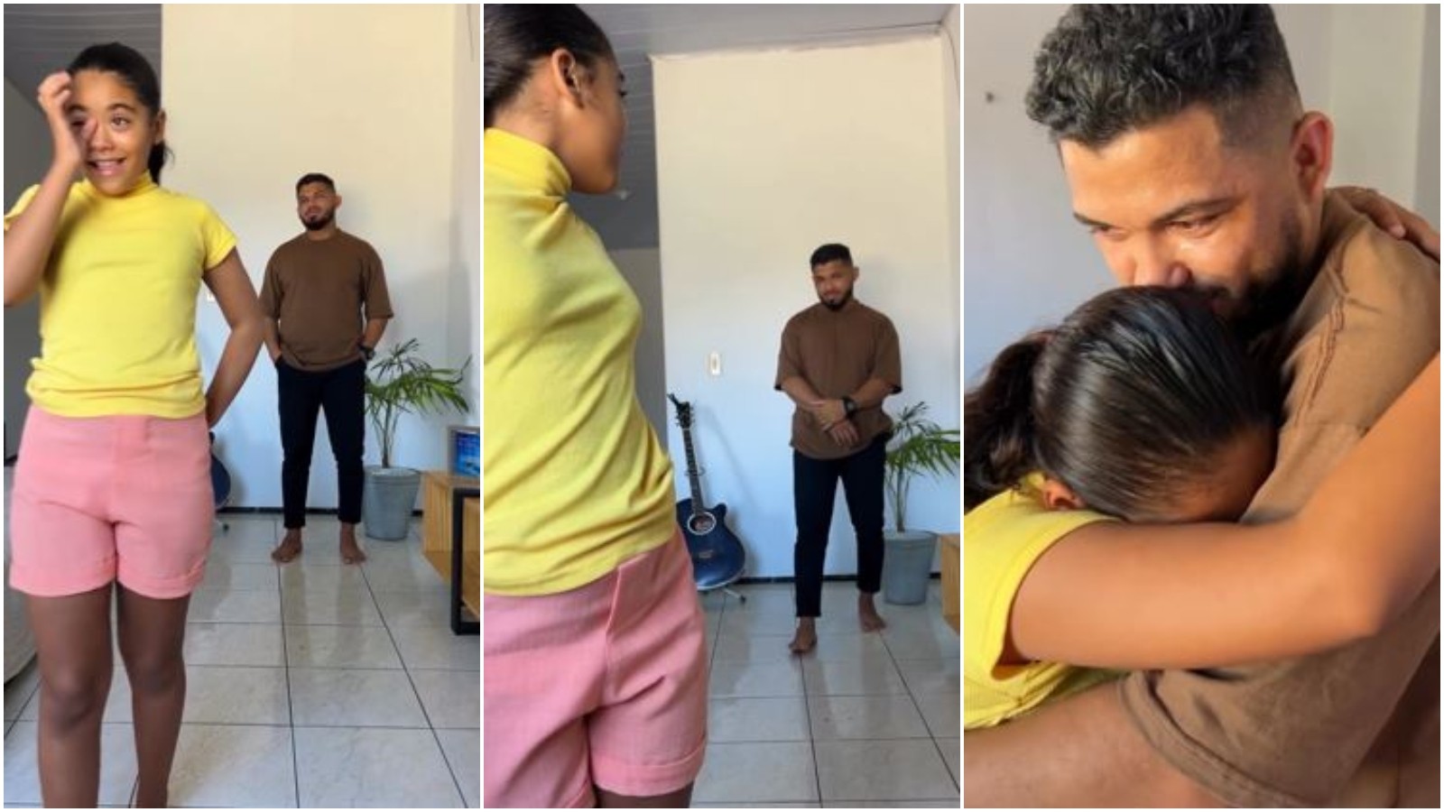Viralizou: menina se emociona ao perceber diferença entre a infância dela e a do pai