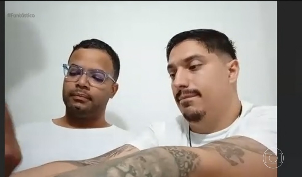 Iluenciador Hytalo Santos e o marido foram condenados por explorar menores de idade em vídeos na internet — Foto: Reprodução/TV Globo