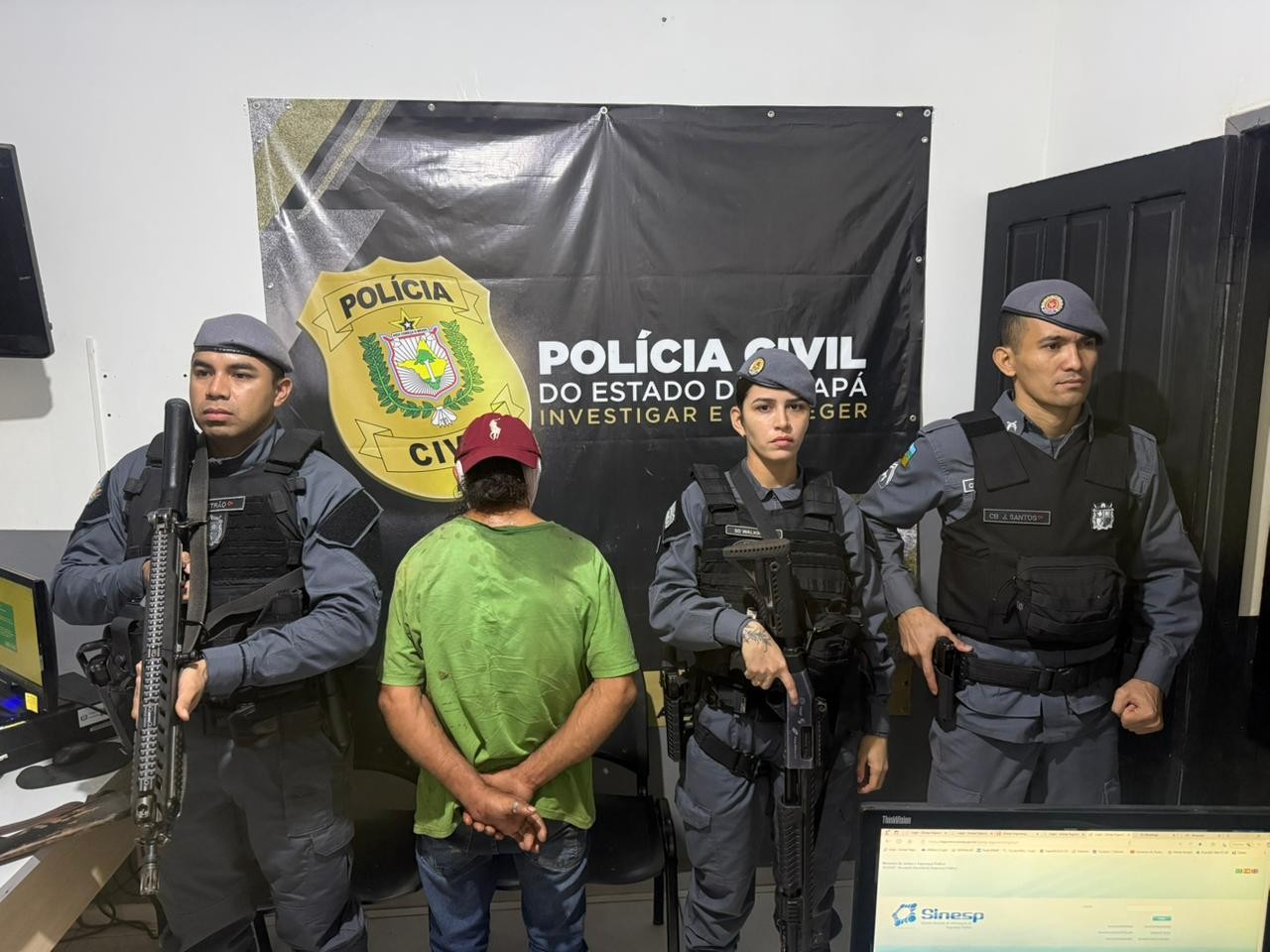 Homem é preso após invadir casa, ameaçar família e ferir filho com autismo no interior do AP