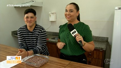 Confira o resultado da receita de amendoim doce na cozinha do JA 1