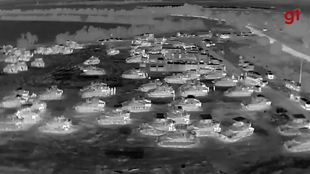 Exército de Israel divulga imagens de dezenas de tanques entrando em Rafah; VÍDEO