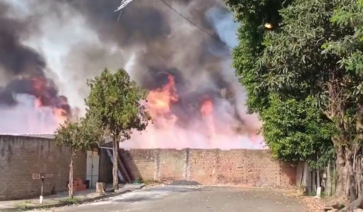 VÍDEO: plantação de cana-de-açúcar tem novo incêndio de grande proporção em Santa Bárbara d'Oeste 