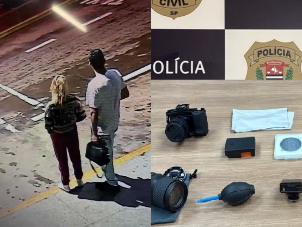Casal é preso suspeito de furtar equipamentos para fotos de R$ 20 mil e fugir em carro de aplicativo em Piracicaba