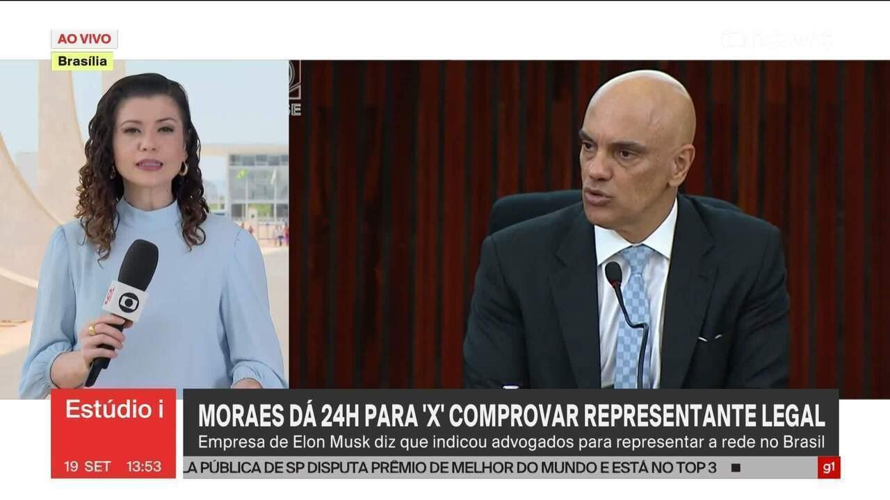 X tem até 21h29 desta sexta-feira para comprovar representante legal no Brasil, diz STF