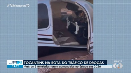 Mais de três toneladas de drogas foram apreendidas no Tocantins em 2026