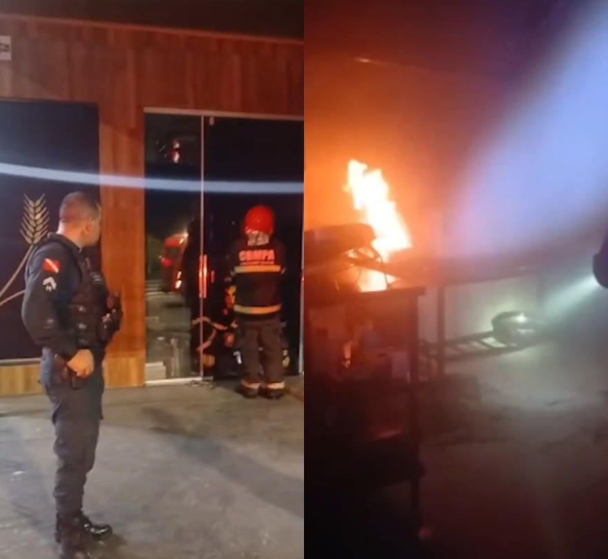 Gerente é resgatado de incêndio em panificadora de Marabá, no Pará