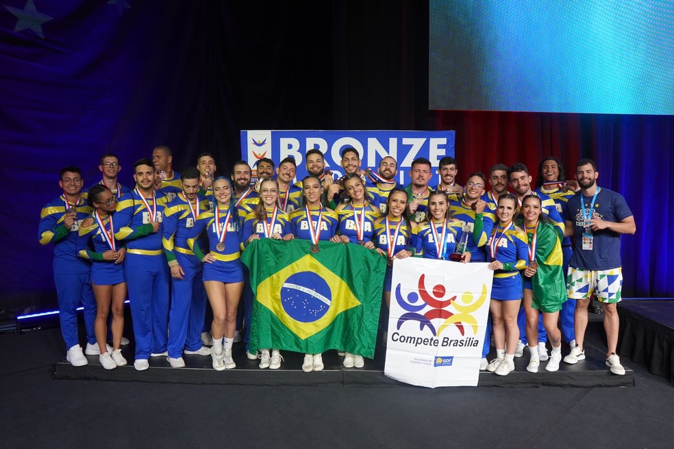 Atletas do DF ganham medalhas de bronze e prata em mundial de cheerleading,  nos Estados Unidos, Distrito Federal