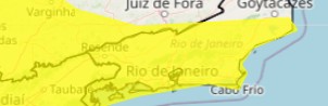 Inmet emite alerta de chuva para cidades do Sul do Rio e Costa Verde