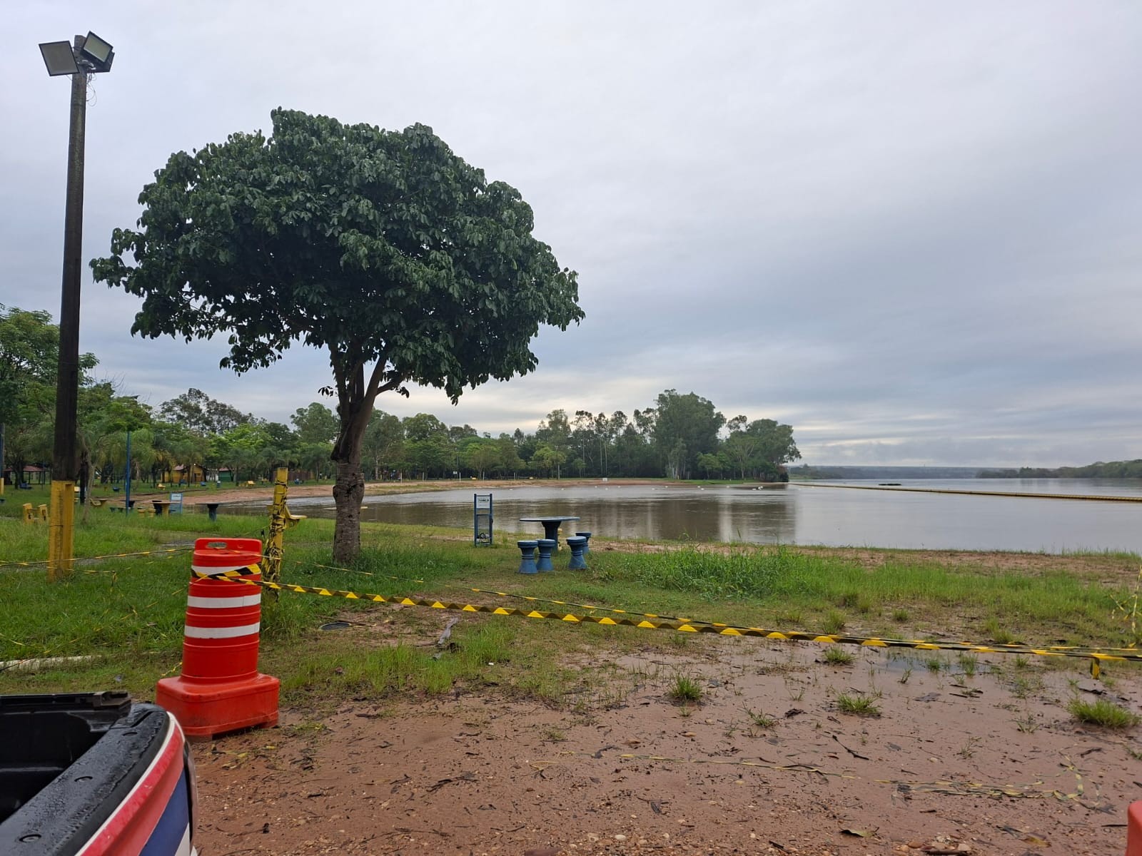 Defesa Civil interdita preventivamente balneário municipal em Teodoro Sampaio