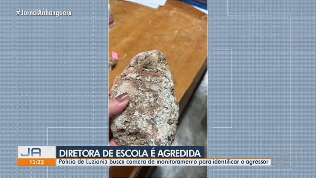 Diretora de escola  agredida com pedra enquanto chegava para trabalhar em Luzinia