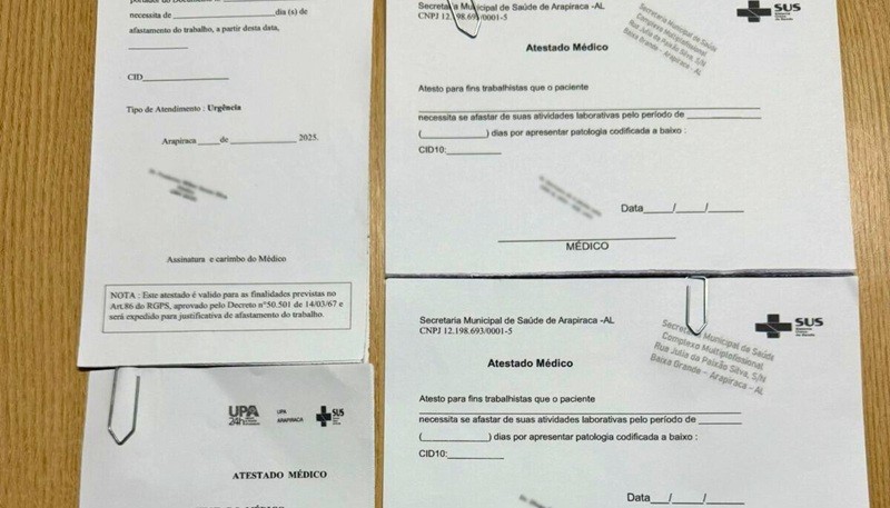Mulher é presa por vender atestados médicos falsos por R$ 70 em Arapiraca