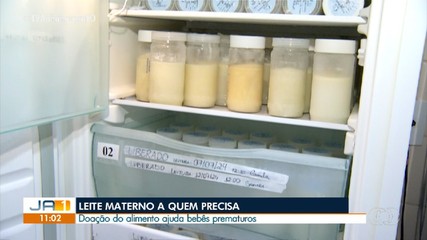 Doação de leite materno para bancos de leite ajuda bebês prematuros