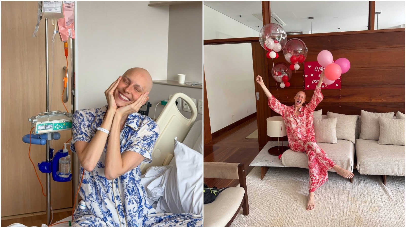 Atriz Dani Gondim anuncia remissão do câncer após última sessão de quimioterapia