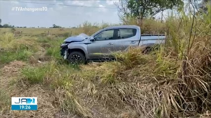 Idosa perde controle da direção e carro sai de rodovia no interior do TO