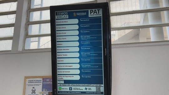PAT de Itapetininga inicia semana com quase 250 vagas de emprego; veja como se candidatar - Atendimento é feito na Rua Monsenhor Soares, nº 251 no Centro, de segunda a sexta-feira, das 9h às 17h. Candidato deve comparecer com RG, CPF, Carteira de Trabalho e comprovante de residência em mãos.