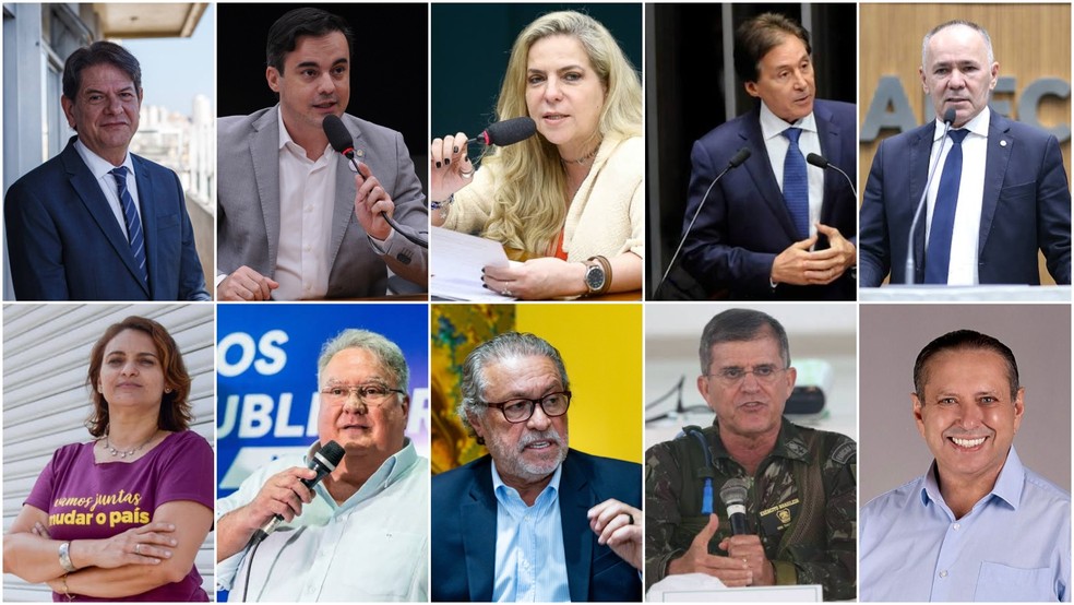 Candidatos ao Senado pelo Ceará — Foto: Arte g1