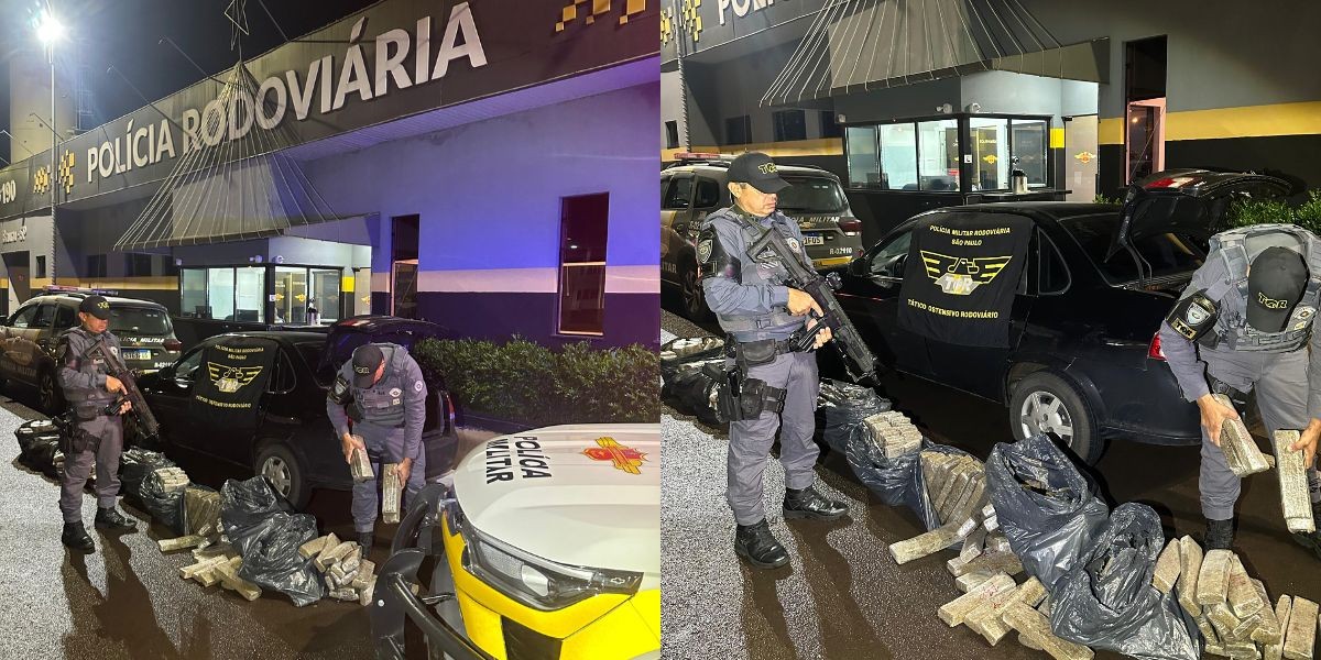 Homem é preso com mais de 200 kg de maconha escondidos em bancos e porta-malas de carro no interior de SP