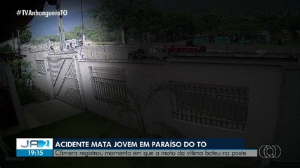 Câmera flagra momento da batida que matou motociclista em Paraíso