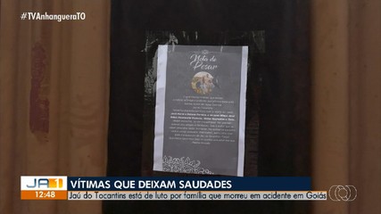 Prefeitura de Jaú do Tocantins decreta luto de três dias após morte de família